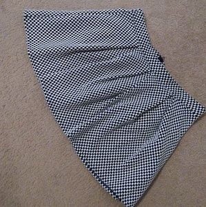 Black and White Checked Skirt